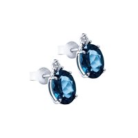 Orecchini Lunatica Donna in Oro Topazio 1.80 Ct OBLO750 - OBLO750
